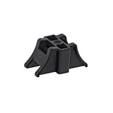 HellermannTyton 151-00973 | H-Mount for 0.375" standard bolts and Huck-Spin bolts, PA66HIRHSUV, Black, 900/pkg
