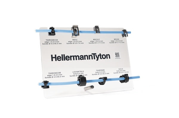 HellermannTyton 151-01017 | Loc Locking Clamp, 5-9 Mm, With 6.5 Mm Fir Tree, Pa66Hirhsuv, Black, 1700/Ctn