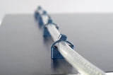 HellermannTyton 151-01020 | Cable Tie Anchor Mount, 0.98" x 0.47", .20" Hole Dia, 0.33" Max Tie Width, PA66MP, Blue, 100/Package