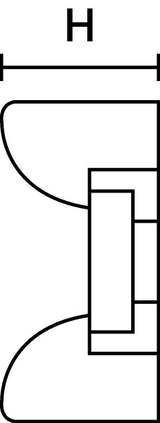 HellermannTyton 151-01020 | Cable Tie Anchor Mount, 0.98" x 0.47", .20" Hole Dia, 0.33" Max Tie Width, PA66MP, Blue, 100/Package