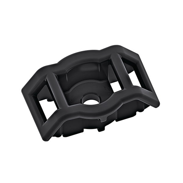 HellermannTyton 151-01122 | Low Profile Screw Mount, 1.8" X 0.98", 0.25" Hole, Pa66Hirhsuv, Black, 500/Pkg