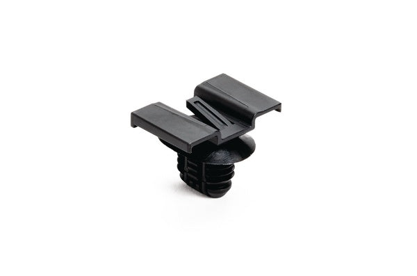 HellermannTyton 151-01136 | Connector Clip w/Fir Tree, 0.51 - 6.5 mm Panel Thickness, 8.0 x 15.0 mm Hole Dia, PA66HIRHS, Black, 4000/ctn