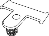 HellermannTyton 151-01154 | Standoff Bundling Clip, 1.4" Long, Panel Thickness .02"-.09", PA66HIRHS, Natural, 5000/box