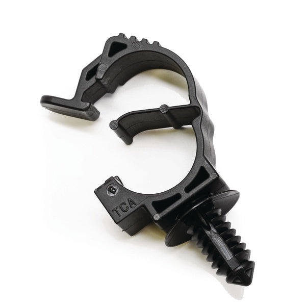 HellermannTyton 151-01166 | Loc Locking Clamp, 10-14 Mm , With 6.5 Mm Fir Tree, Pa66Hirhsuv, Black, 2000/Ctn