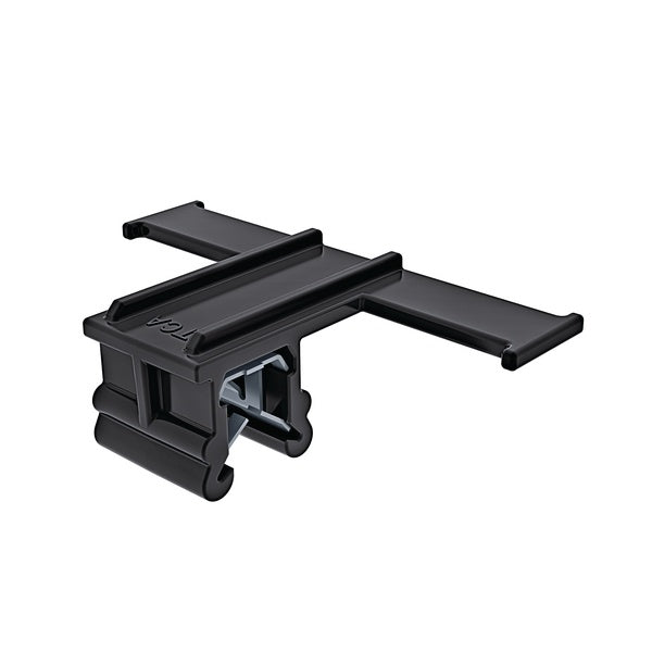 HellermannTyton 151-01206 | Edge Clip and Tape Clip, Panel Thickness 3.0-6.0mm, 1.97" Long, PA66HIRHS, Black, 5000/box