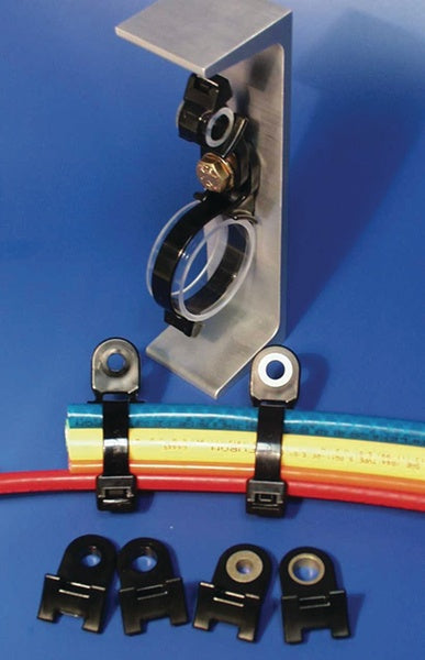 HellermannTyton 151-01224 | High Torque Mount, 0.375" Mounting Hole Dia, 114.0 Lb/Ft Max Torque, Pa66Hirhsuv, Black, 500/Pkg