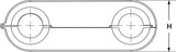 HellermannTyton 151-01231 | Heavy Duty Hinge Clamp, 0.59" Max Diameter, Pa46, Black, 250/Pkg