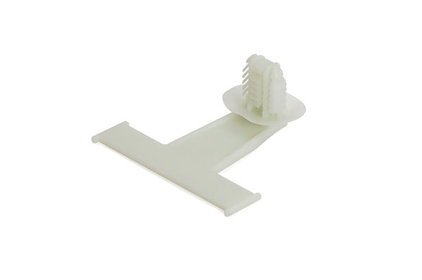 HellermannTyton 151-01238 | Standoff Bundling Clip, 1.97" Long, Panel Thickness 0.02-0.27", PA66HIRHS, Natural, 1500/carton