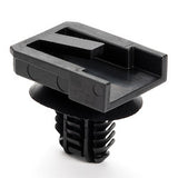HellermannTyton 151-01244 | Connector Clip w/Oval Fir Tree, 0.51 - 6.75 mm Panel Thickness, Hole Dia. 6.2-13.0mm, PA66HIRHS, Black, 3500/ctn