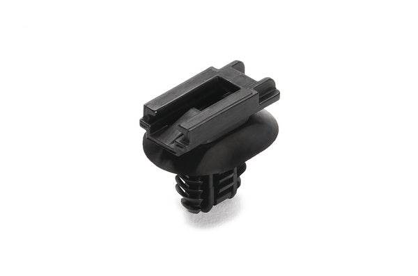 HellermannTyton 151-01246 | Connector Clip w/Oval Fir Tree, 0.51 - 6.75 mm Panel Thickness, Hole Dia. 6.2-13.0mm, PA66HIRHS, Black, 5000/ctn