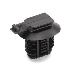 HellermannTyton 151-01296 | Connector Clip, Mounting Hole Dia. 9.0-17.0mm, PA66HIRHS, Black, 3000/carton
