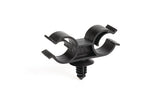 HellermannTyton 151-01310 | Dual FT6 Docking Clip, 12-15mm with 6.5mm Fir Tree, PA66HIRHSUV, Black, 2000/pkg