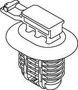 HellermannTyton 151-01397 | Connector Clip, Mounting Hole Dia. 9.0-17.0mm, PA66HIRHS, Black, 2000/carton