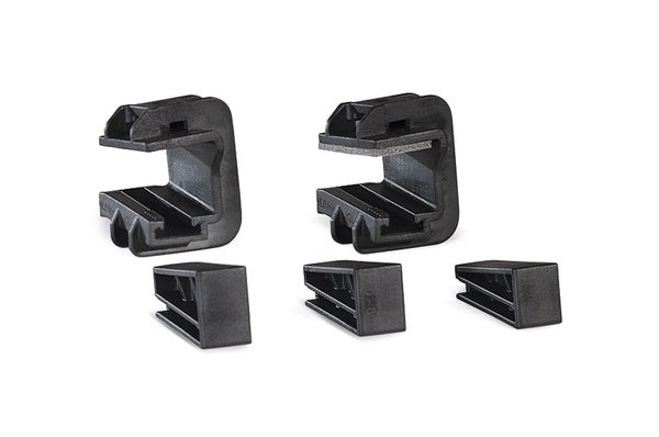 HellermannTyton 151-01567 | Wedge Clip, 0.31"–0.51" Panel Thickness, Pa66Hsgf30, Black/Gray, 200/Bg
