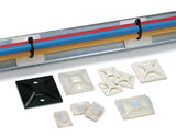 HellermannTyton 151-01629 | High Heat High Bond Acrylic Adh Base, 0.75" X 0.75", Use T18-T30 Tie, Pa66Hirhsuv, Black, 100/Pkg