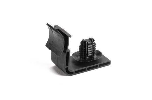 HellermannTyton 151-01681 | 2-Piece 90 Deg Bundling Clip & Tie, w/4x Oval, 50lb Tensile Strength, PA66HS/PA66HIRHS, BK, 1000/pkg