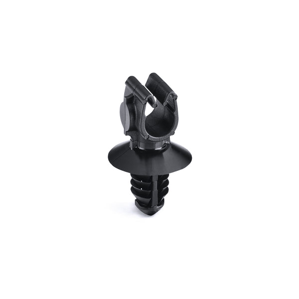 HellermannTyton 151-01713 | MOC Clip, 6 mm, with 6.5mm Fir Tree, PA66HIRHSUV, Black, 1000/ctn