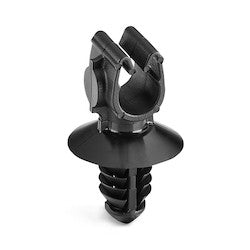 HellermannTyton 151-01713 | MOC Clip, 6 mm, with 6.5mm Fir Tree, PA66HIRHSUV, Black, 1000/ctn