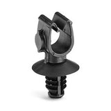 HellermannTyton 151-01722 | MOC Clip, 7 mm, with 6.5mm Fir Tree, PA66HIRHSUV, Black, 1000/ctn