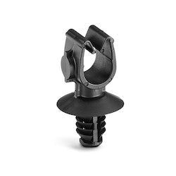 HellermannTyton 151-01731 | MOC Clip, 8 mm, with 6.5mm Fir Tree, PA66HIRHSUV, Black, 1000/ctn