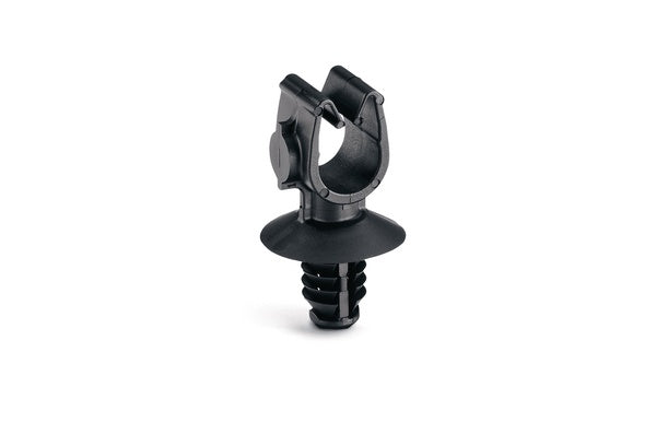 HellermannTyton 151-01731 | MOC Clip, 8 mm, with 6.5mm Fir Tree, PA66HIRHSUV, Black, 1000/ctn