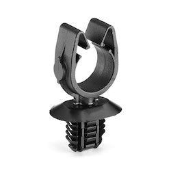 HellermannTyton 151-01759 | MOC Clip, 12 mm, with 4 x Oval Fir Tree, PA66HIRHSUV, Black, 1000/ctn