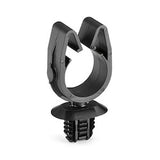 HellermannTyton 151-01779 | MOC Clip, 16 mm, with 4 x Oval Fir Tree, PA66HIRHSUV, Black, 1000/ctn