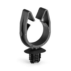 HellermannTyton 151-01799 | MOC Clip, 22 mm, with 4 x Oval Fir Tree, PA66HIRHSUV, Black, 1000/ctn