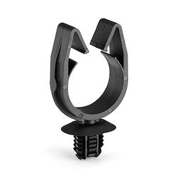 HellermannTyton 151-01829 | MOC Clip, 26 mm, with 4 x Oval Fir Tree, PA66HIRHSUV, Black, 1000/ctn