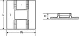 HellermannTyton 151-01857 | High Heat High Bond Acrylic Adh Base, 1.5" X 1.5", Use T18-T150 Or Widestrap Tie, Pa66Hirhsuv, Bk, 100/Pkg