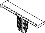 HellermannTyton 151-01888 | Bundling Clip w/Oval Fir Tree, 2.28" L, 0.02 - 0.43" Panel Thickness, PA66HIRHS, Natural, 3000/ctn