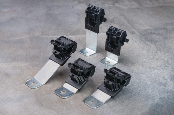 HellermannTyton 151-01934 | Ratchet P-Clamp, .24"-.54" Bundle Dia, 30 Long, .51" Hole Dia, PA66HIRHSUV/SS304, Black, 200/ctn