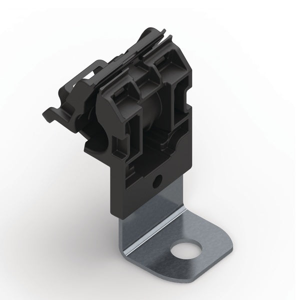 HellermannTyton 151-01937 | Ratchet P-Clamp, .24"-.54" Bundle Dia, 90 Short, .41" Hole Dia, PA66HIRHSUV/SS304, Black, 300/ctn