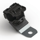 HellermannTyton 151-01960 | Ratchet P-Clamp, 0.52 - 0.77" Bundle Dia, 30° Short, 0.33" Hole Dia, Pa66Hirhsuv/Ss304, Black, 280/Ctn