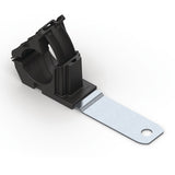 HellermannTyton 151-01986 | Ratchet P-Clamp, .76"-1.42" Bundle Dia, 180 Long, .51" Hole Dia, PA66HIRHSUV/SS304, Black, 140/ctn