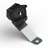 HellermannTyton 151-01997 | Ratchet P-Clamp, 0.76 - 1.42" Bundle Dia, 30° Long, 0.41" Hole Dia, Pa66Hirhsuv/Ss304, Black, 140/Ctn
