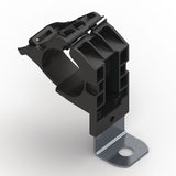 HellermannTyton 151-02003 | Ratchet P-Clamp, 0.76 - 1.42" Bundle Dia, 90° Short, 0.51" Hole Dia, Pa66Hirhsuv/Ss304, Black, 160/Ctn