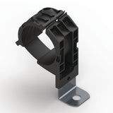 HellermannTyton 151-02033 | Ratchet P-Clamp, 1.38 - 2.01" Bundle Dia, 90° Short, 0.33" Hole Dia, Pa66Hirhsuv/Ss304, Black, 160/Ctn
