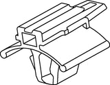HellermannTyton 151-02076 | Conn. Clip With Arrowhead, 0.7-3.0Mm Panel Thick., 6.5 X 13.0Mm Hole Dia., Pa66Hirhsuv, Black, 10,000/Box