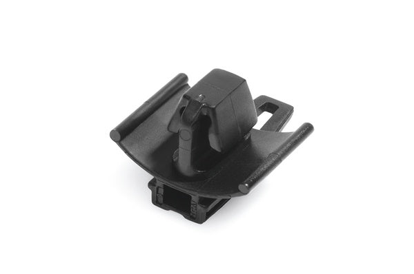 HellermannTyton 151-02076 | Conn. Clip With Arrowhead, 0.7-3.0Mm Panel Thick., 6.5 X 13.0Mm Hole Dia., Pa66Hirhsuv, Black, 10,000/Box
