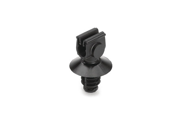 HellermannTyton 151-02083 | MOC Clip, 5 mm, with 6.5mm Fir Tree, PA66HIRHSUV, Black, 1000/ctn