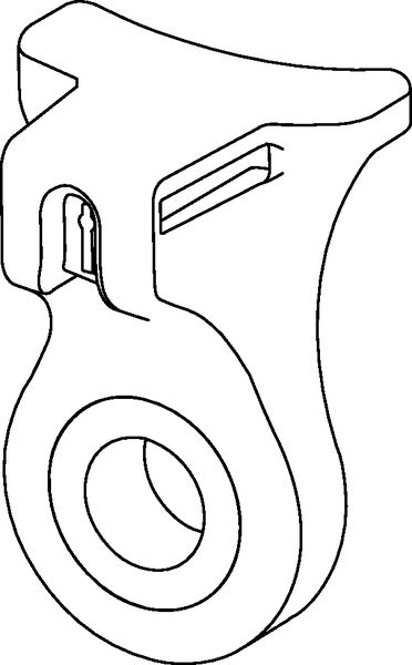 HellermannTyton 151-02102 | High Torque Axial Mount, Bolt Hole Dia. 0.405", PA66HIRHSUV, Black, 500/pkg
