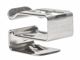 HellermannTyton 151-02436 | Low Profile Metal Edge Clip, 1.5-2.0mm Panel Thickness, 4.1-7mm Cable Range, SS304, 5000/box