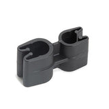 HellermannTyton 151-02451 | Tube and Pipe Clip 1x4 and 1x5mm Diameter, PA66HIRHSUV, Black, 10,000/ctn