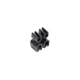 HellermannTyton 151-02452 | Tube and Pipe Clip 2x4 and 2x5mm Diameter, PA66HIRHSUV, Black, 10,000/ctn