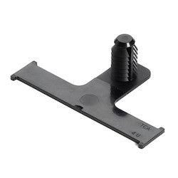 HellermannTyton 151-02457 | Standoff Bundling Clip, 2.36" Long, Panel Thickness 0.02-0.23", PA66HIRHS, Black, 5,000/carton