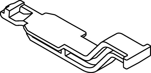 HellermannTyton 151-02551 | USCAR Connector Clip with I-beam Bundling Clip, 11mm, POM, Black, 7000/ctn