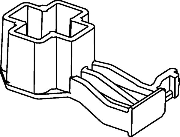 HellermannTyton 151-02802 | Offset Stud Mnt Conn Clip, 28mm offset, M10 thread Stud, 7mm Conn Clip, PA66HIRHSUV, Black, 2000/ctn
