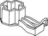 HellermannTyton 151-02802 | Offset Stud Mnt Conn Clip, 28mm offset, M10 thread Stud, 7mm Conn Clip, PA66HIRHSUV, Black, 2000/ctn