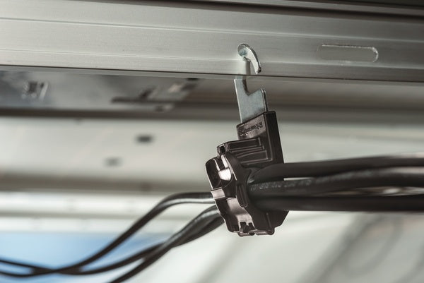 HellermannTyton 151-02875 | Series 6 RPC Hanger, 0.5 - 0.77" Dia, 0.22" Mounting Hole Dia, PA66HIRHSUV/ST/ZN, Black, 280/ctn